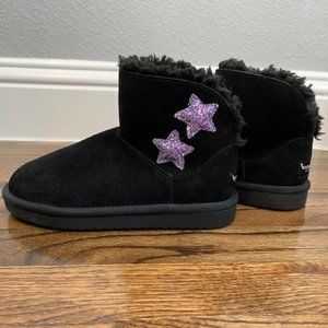 Uggs - Kids Koolaburra Black w/Pink Star